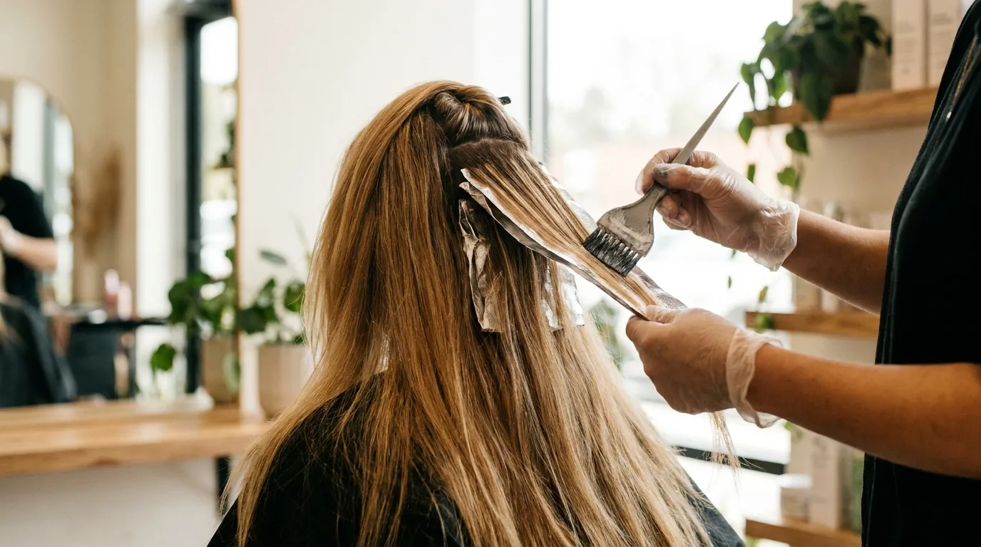 Balayage na długich włosach